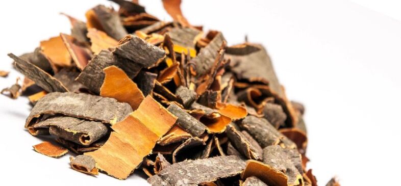 Aspen bark for the preparation of soups and infusions that increase male potency