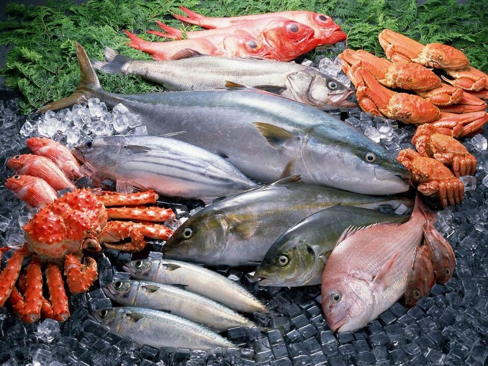 seafood to increase power