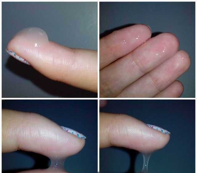 a man's pre-seminal fluid during arousal